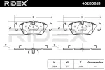 RIDEX Piduriklotsi komplekt,  ketaspidur 402B0853