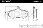 RIDEX Piduriklotsi komplekt,  ketaspidur 402B0958