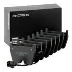 RIDEX Piduriklotsi komplekt,  ketaspidur 402B1176