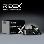 RIDEX Piduriklotsi komplekt,  ketaspidur 402B1189