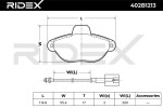 RIDEX Piduriklotsi komplekt,  ketaspidur 402B1213