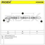 RIDEX abs andur / rattapöörete arv 12V 412W0158