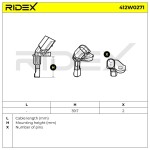 RIDEX abs andur / rattapöörete arv 412W0271