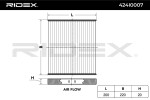 RIDEX Filter, salongiõhk 424I0007