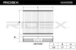RIDEX Filter,  salongiõhk 424I0036