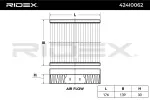 RIDEX Filter,  salongiõhk 424I0062