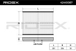 RIDEX Filter,  salongiõhk 424I0087