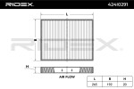 RIDEX Filter,  salongiõhk 424I0291