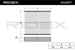 RIDEX Filter,  salongiõhk 424I0317