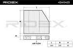 RIDEX Filter, salongiõhk 424I0423