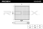 RIDEX Filter,  salongiõhk 424I0495