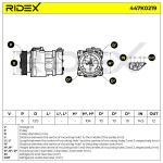 RIDEX Kompressor,  kliimaseade 12V 447K0219