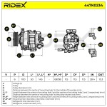 RIDEX Kompressor,  kliimaseade 447K0234