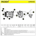 RIDEX Kompressor, kliimaseade 447K0425