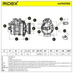 RIDEX Kompressor,  kliimaseade 12V 447K0750