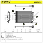 RIDEX Kondensaator, kliimaseade 448C0270
