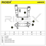 RIDEX turbo radiaator (intercooler) 468I0015