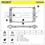 RIDEX Radiaator,  mootorijahutus 470R0029