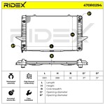 RIDEX Radiaator,  mootorijahutus 470R0294