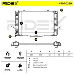 RIDEX Radiaator,  mootorijahutus 470R0299
