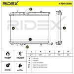 RIDEX Radiaator,  mootorijahutus 470R0598
