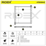 RIDEX Radiaator, mootorijahutus 470R0848