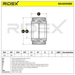 RIDEX Rattalaagrikomplekt 654W0085