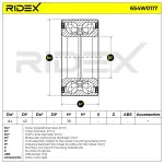 RIDEX Rattalaagrikomplekt 654W0117