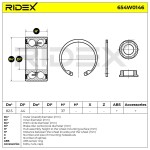 RIDEX Rattalaagrikomplekt 654W0146