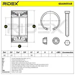 RIDEX Rattalaagrikomplekt 654W0148