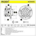 RIDEX Rattalaagrikomplekt 654W0264