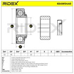 RIDEX Rattalaagrikomplekt 654W0440