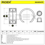 RIDEX Rattalaagrikomplekt 654W0473