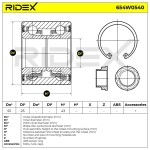 RIDEX Rattalaagrikomplekt 654W0540