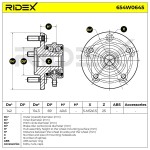 RIDEX Rattalaagrikomplekt 654W0645