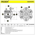 RIDEX Rattalaagrikomplekt 654W1079