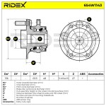 RIDEX Rattalaagrikomplekt 654W1143