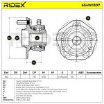 RIDEX Rattalaagrikomplekt 654W1307