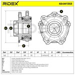 RIDEX Rattalaagrikomplekt 654W1353