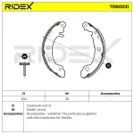 RIDEX Piduriklotside komplekt 70B0031