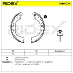 RIDEX Piduriklotside komplekt 70B0034