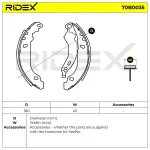 RIDEX Piduriklotside komplekt 70B0035