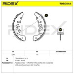 RIDEX Piduriklotside komplekt 70B0044