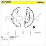 RIDEX Piduriklotside komplekt 70B0045