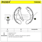 RIDEX Piduriklotside komplekt 70B0065