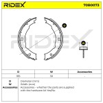 RIDEX Piduriklotside komplekt 70B0073