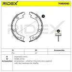 RIDEX Piduriklotside komplekt 70B0082