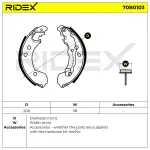 RIDEX Piduriklotside komplekt 70B0103