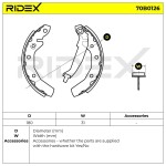 RIDEX Piduriklotside komplekt 70B0126