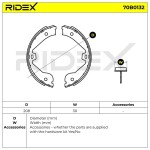 RIDEX Piduriklotside komplekt 70B0132